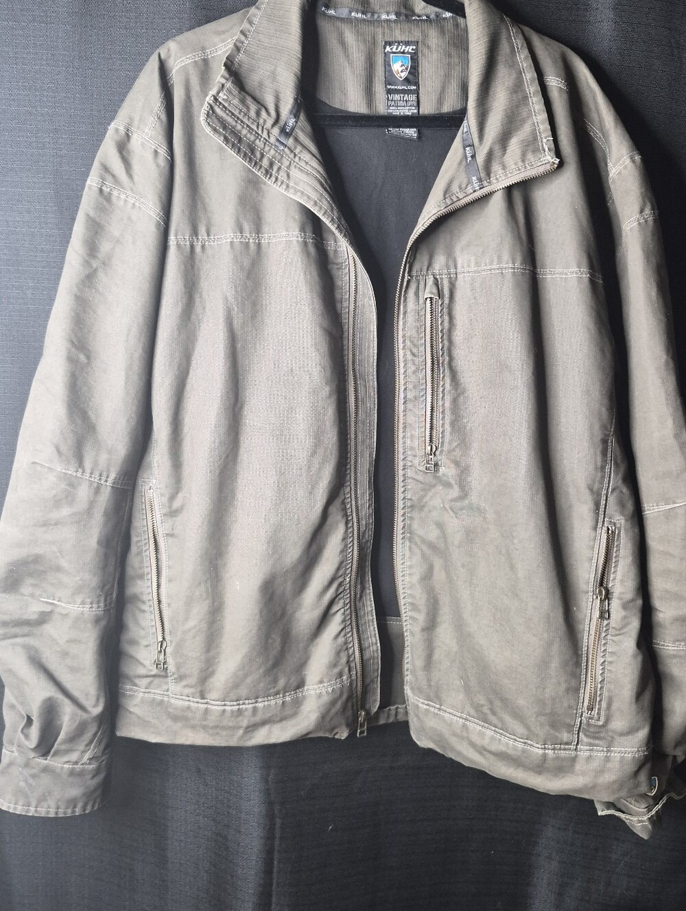 Kuhl Men's Olive-Tone Lightweight Zip Jacket